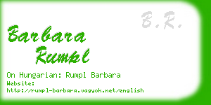 barbara rumpl business card